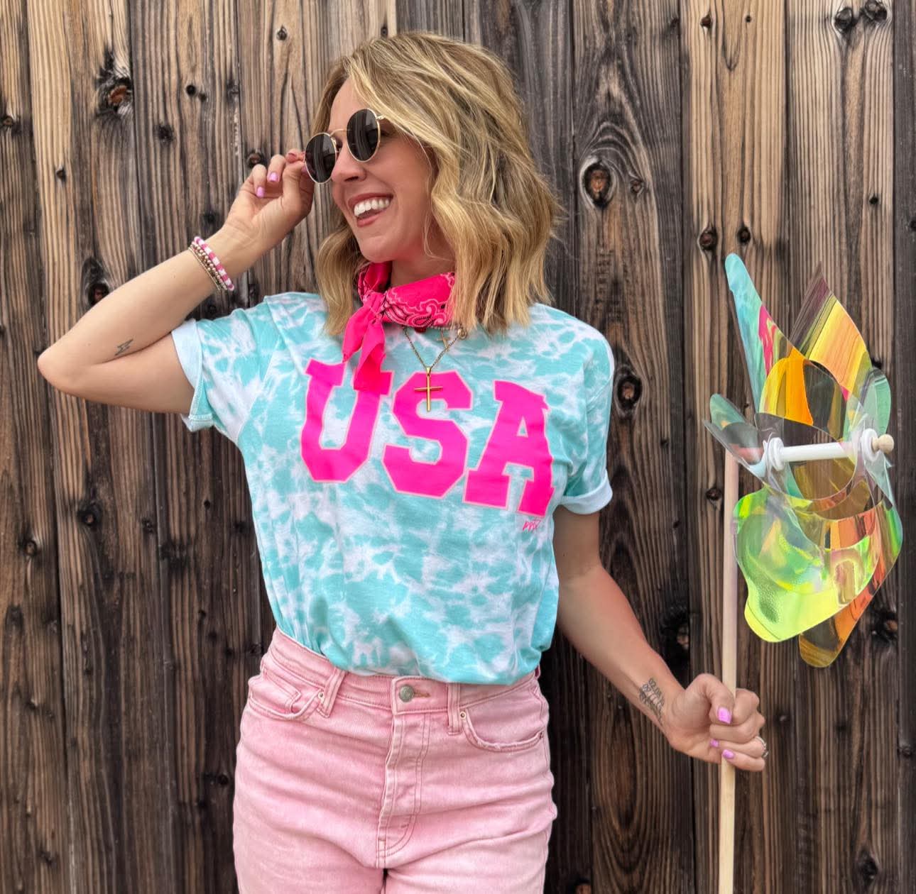 Tie Dye USA Tee