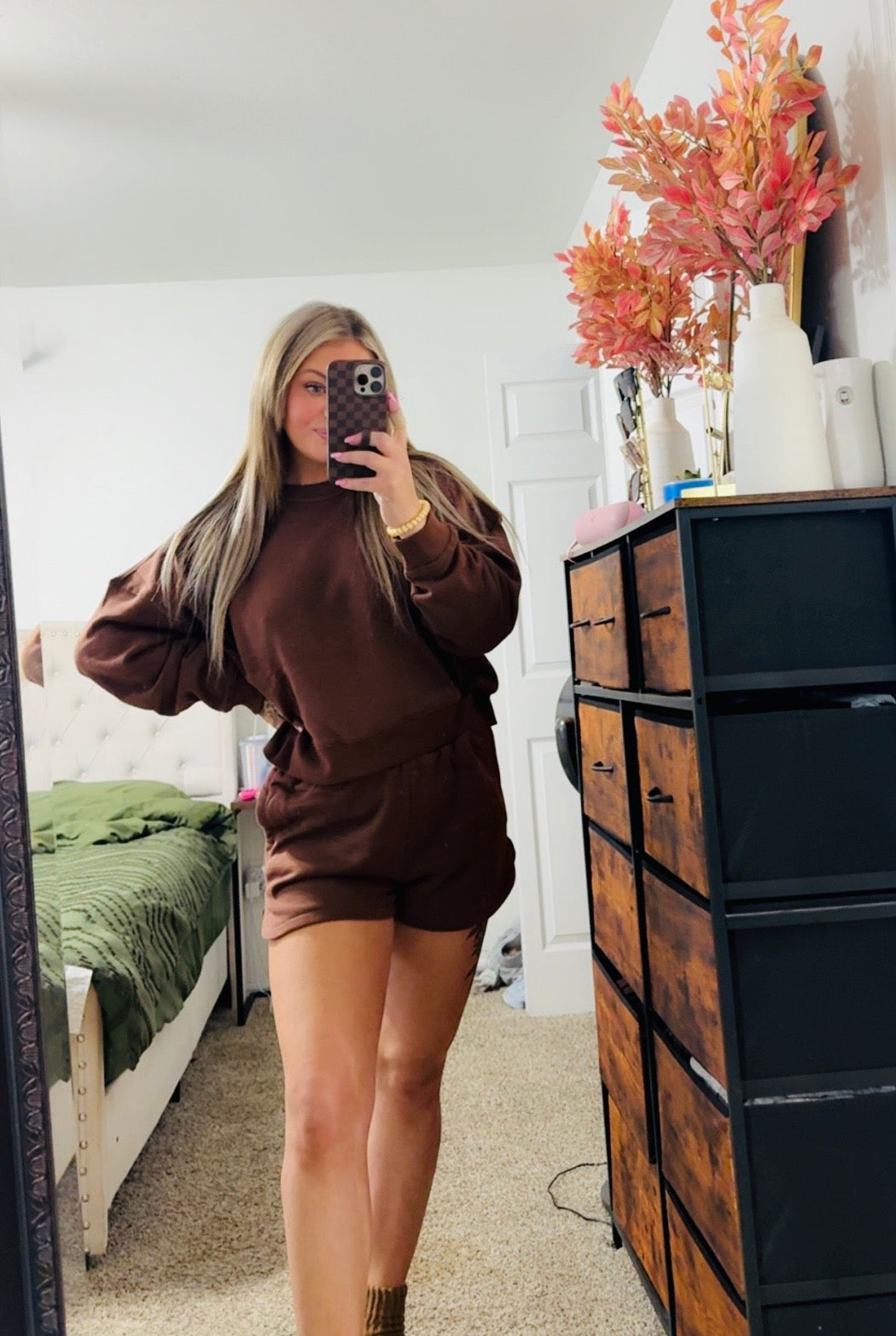 Zenana Brown Lounge Set