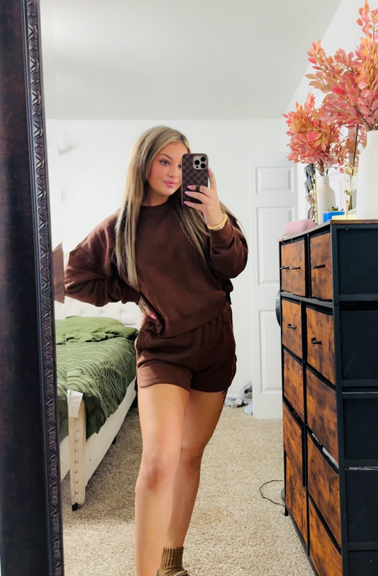 Zenana Brown Lounge Set