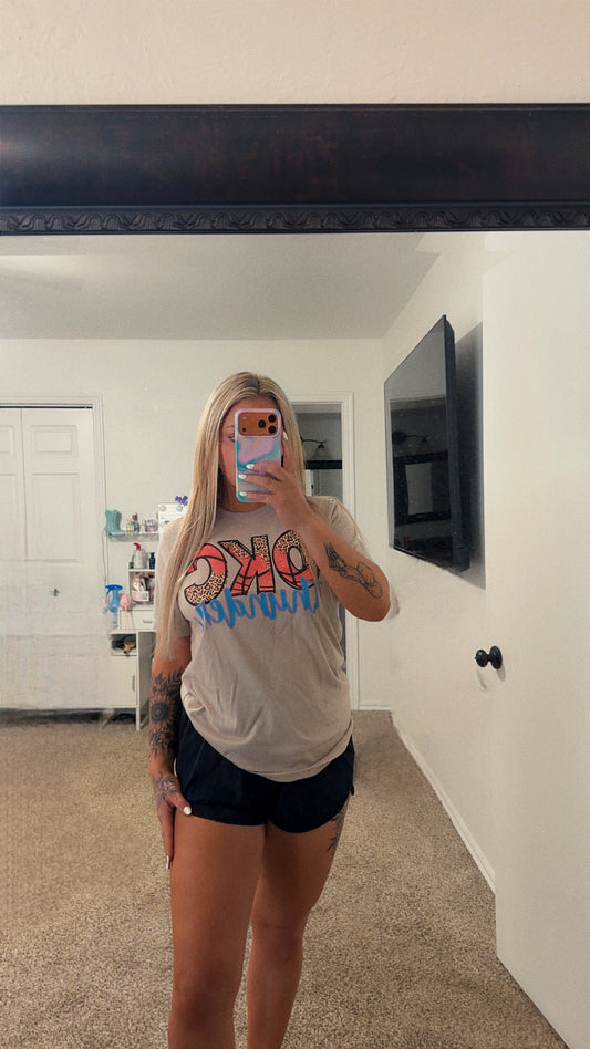 Tan OKC Thunder Tee