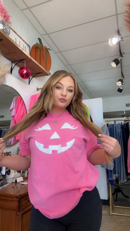 Pink Puff Pumpkin Tee (Final Sale)