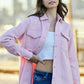 Pink Shacket (Final Sale)