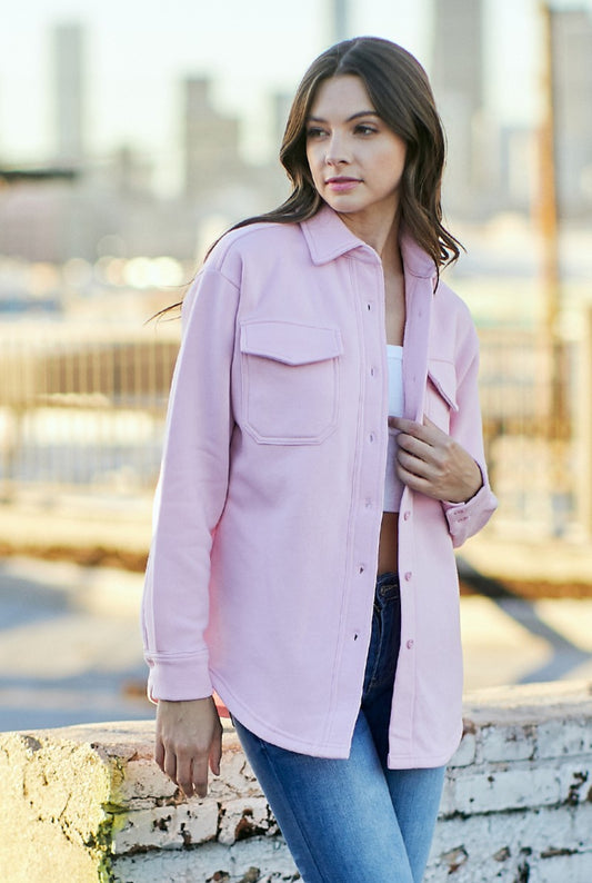 Pink Shacket (Final Sale)