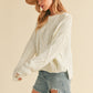 Cream Cable Knit Sweater