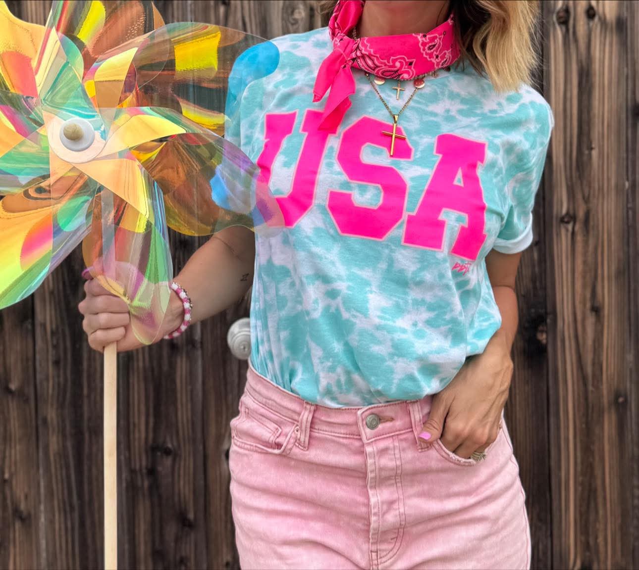 Tie Dye USA Tee