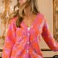 Checkered Sequin Cardigan Sweater